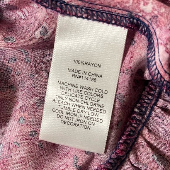 FRYE AND CO Pink Floral Tie Front Sundress, Size XXL - Picture 13 of 14